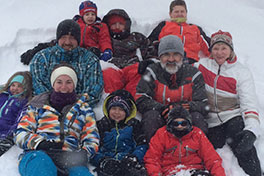 Photo of Phil Berger ’70 and his family. A link to his story